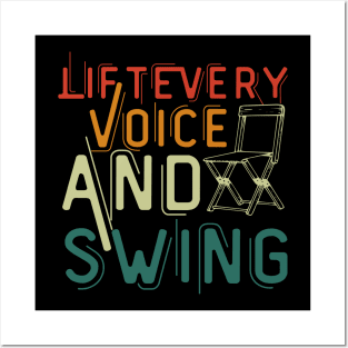 Montgomery Folding Chair Lift Every Voice and Swing Posters and Art